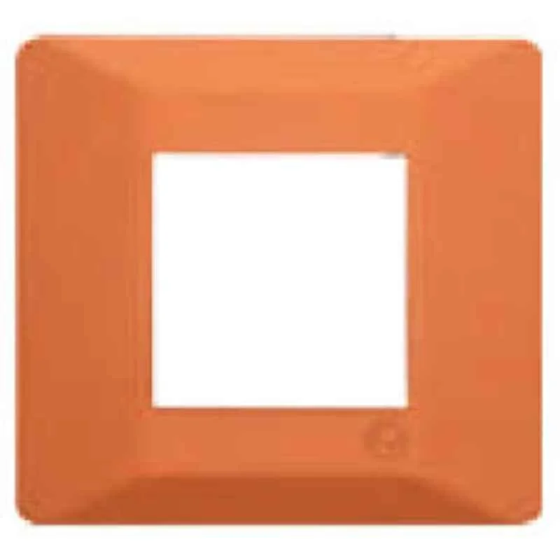 L&T entice 4 Module Cover Plate (Without Grid Frames) (Pack of 10) [Firestorm Orange]